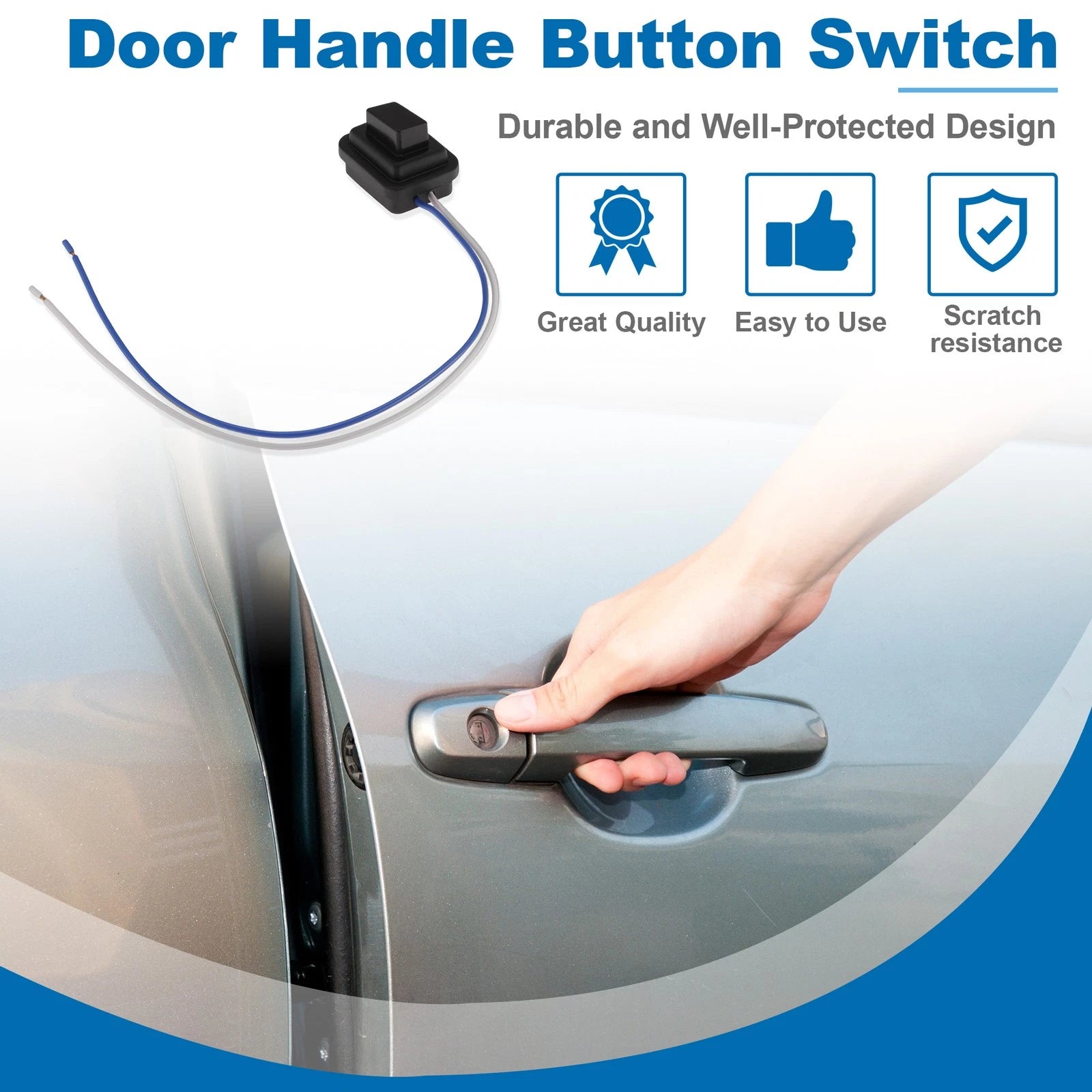 Front Left Door Handle Button Switch for Hyundai Ioniq (2016–2020) 82651-G2720