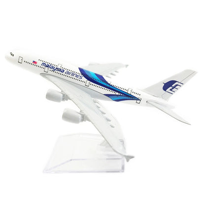 Diecast Model Plane for Malaysia Airlines A380 (1:400 Scale)