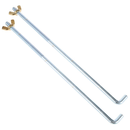Battery J Bolts Set of 4 with Nuts for (240x8mm)