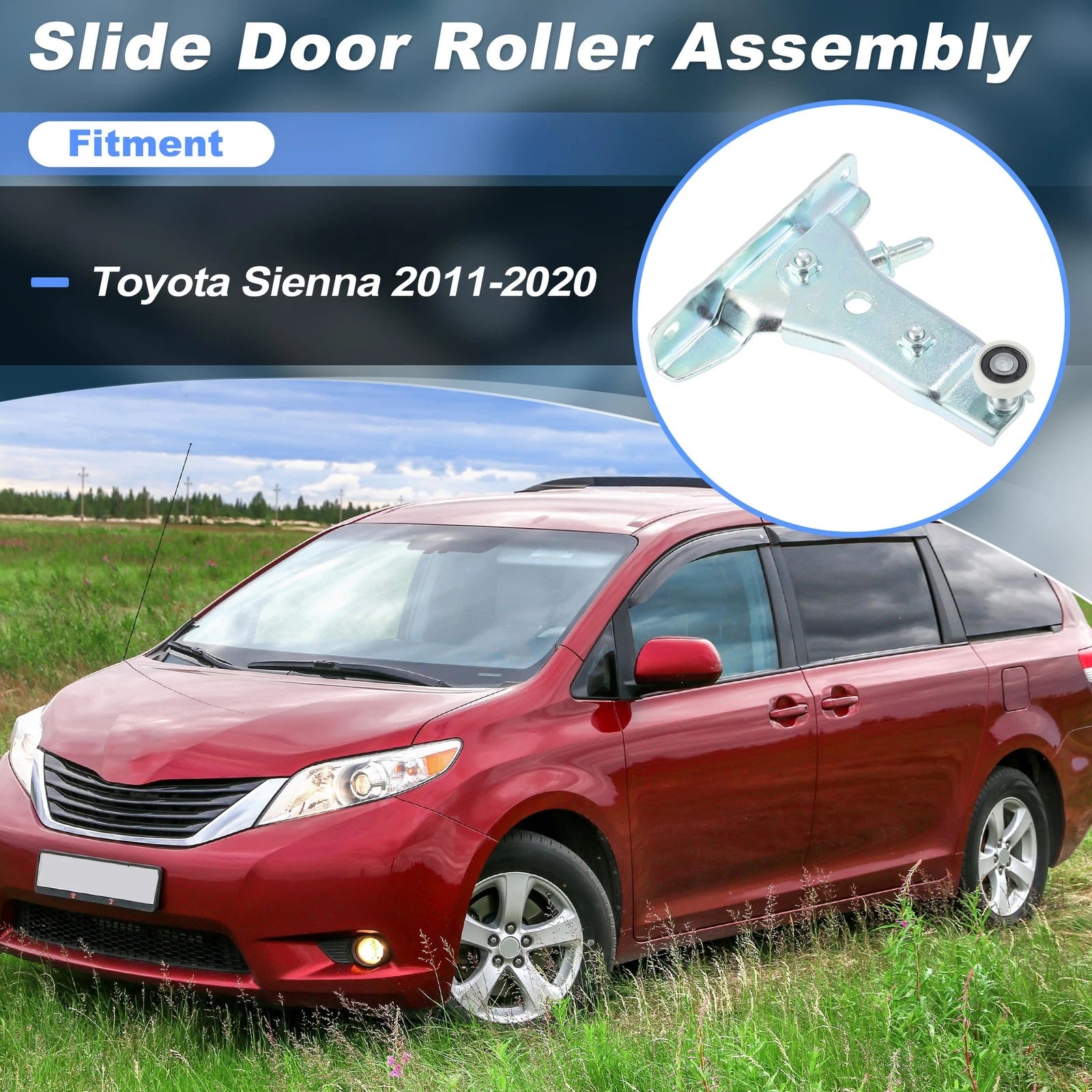 Sliding Door Roller Upper Bracket Replacement for Toyota Sienna (2011–2020)