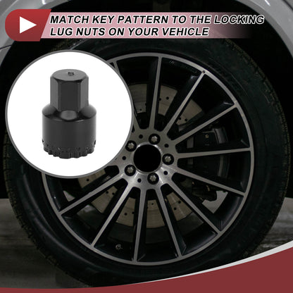 Wheel Lock Lug Nut Key Socket Anti Theft for Mercedes Benz GLE450 GLS350 (2015–2025)