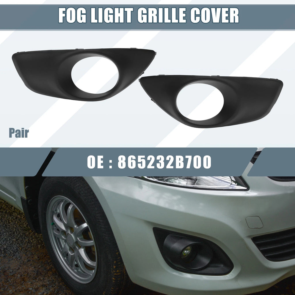 Front Left Right Fog Light Grille Cover Pair for Hyundai Santa Fe (2010–2012)