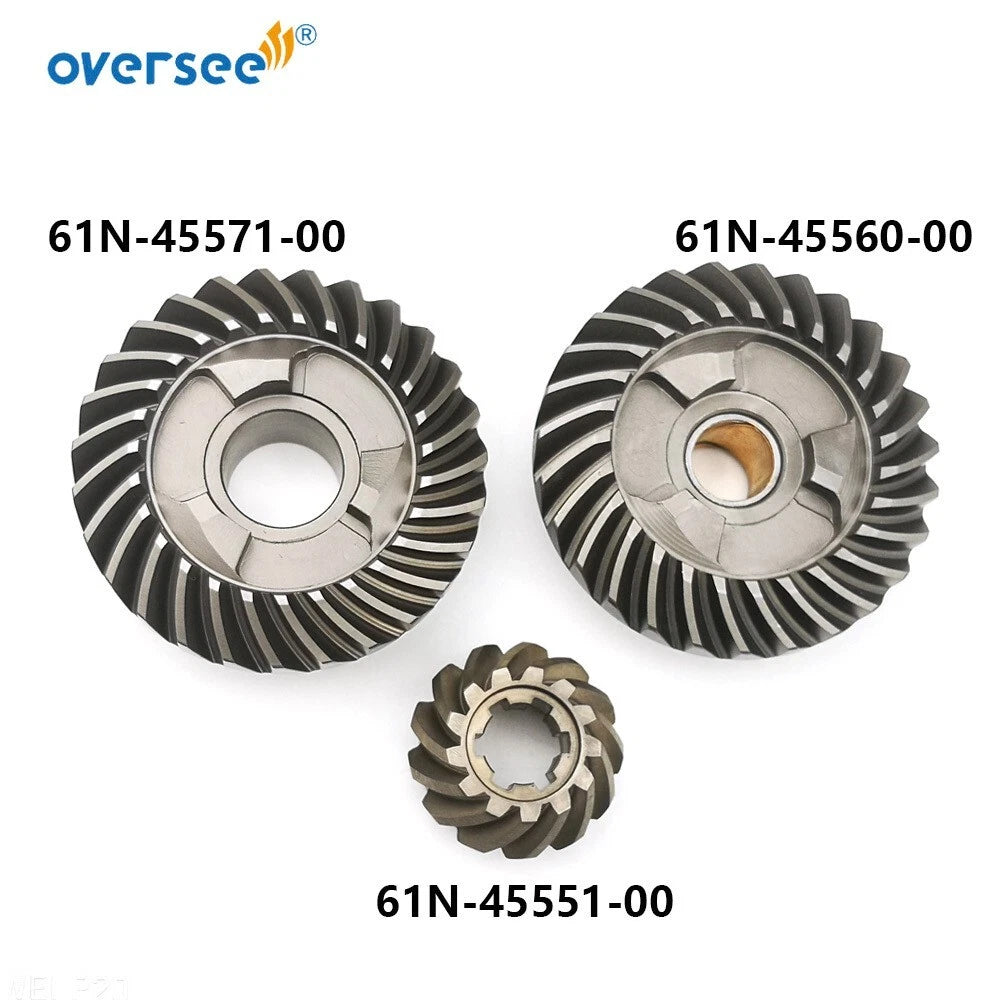 61N Gear Kit for Yamaha 2T 25/30HP Outboard Motor (61N-45560, 61N-45570, 61N-45551)