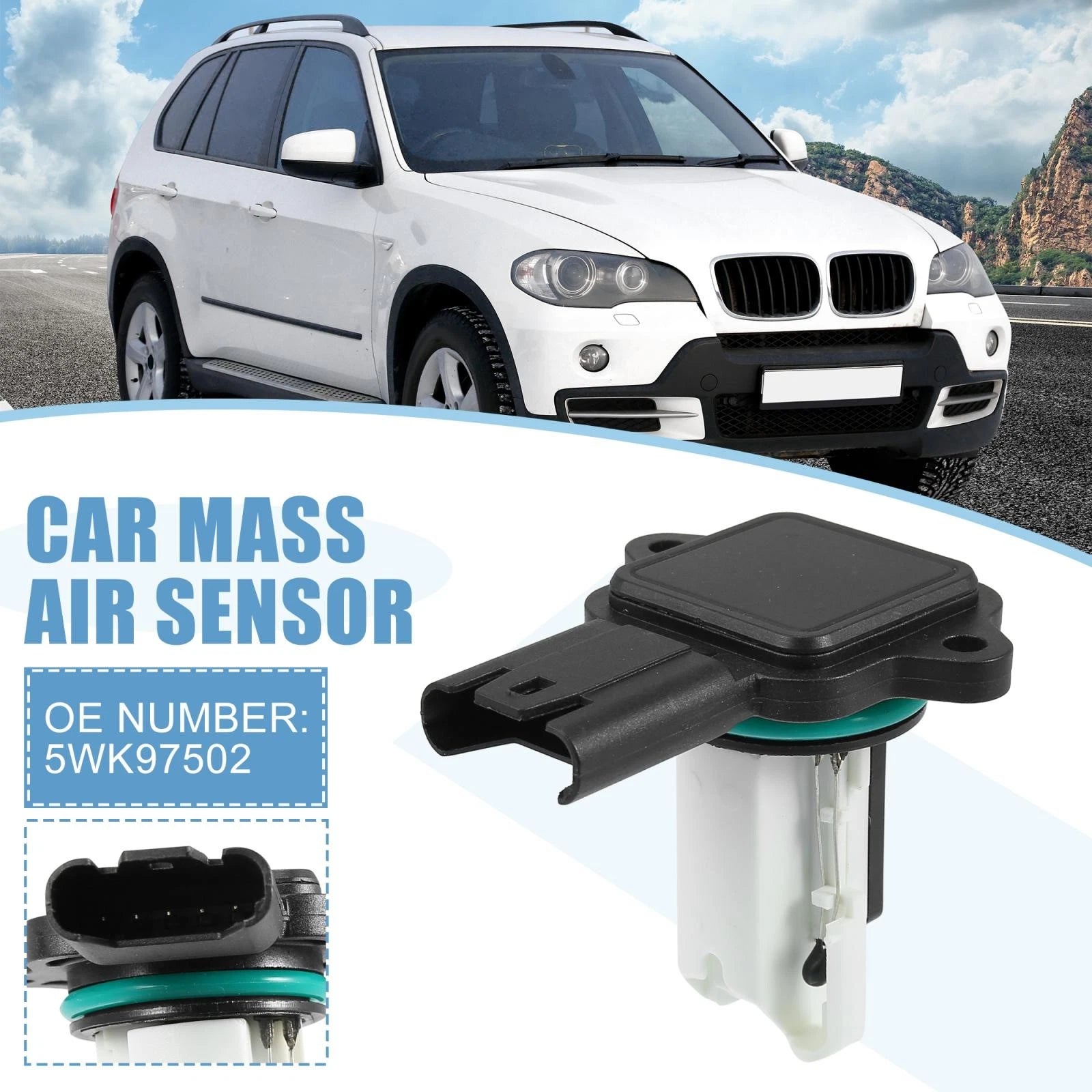 Mass Air Flow Sensor MAF Replacement for BMW 535i 330i (2007–2013)