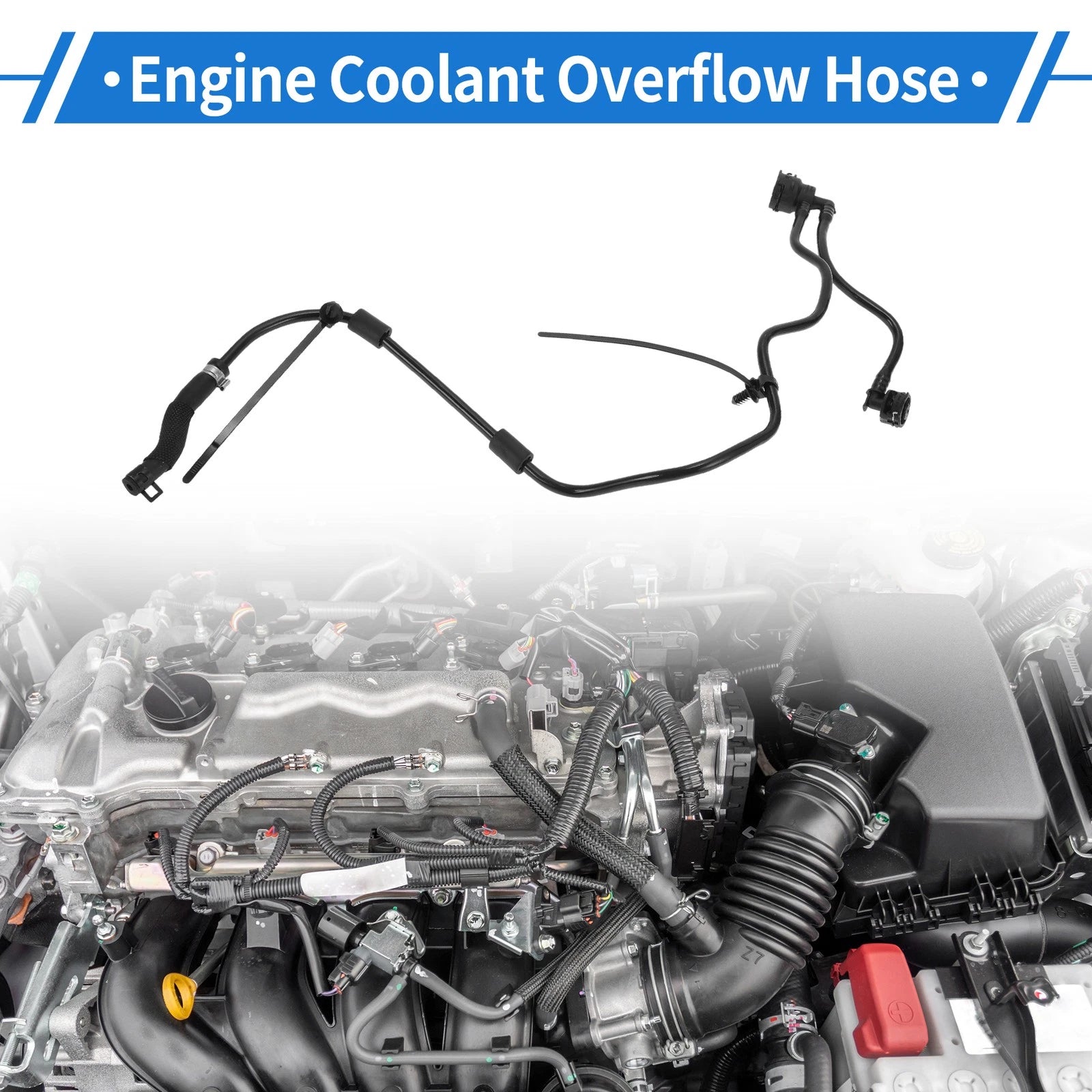 Engine Coolant Overflow Hose Replacement for Mercedes-Benz C300 2015-2018