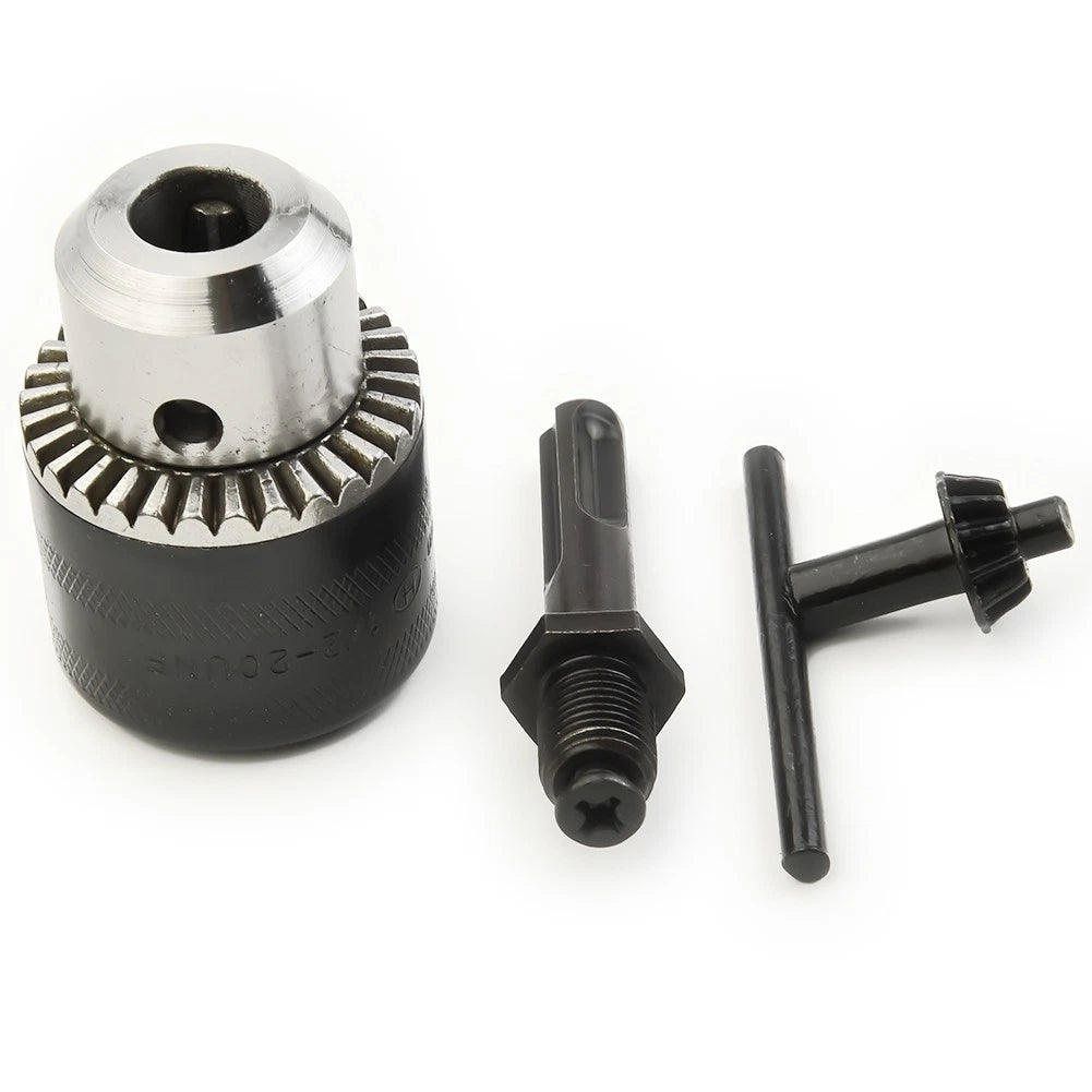 Rotary Hammer Drill Chuck Tool & Key for 1/2" 20UNF Thread (1.5-13mm)