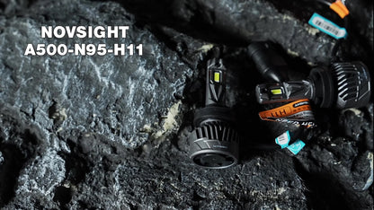 2X NOVSIGHT LED Headlight Bulbs Low Beam H8/H9/H11 (6500K, 30000LM, 130W)