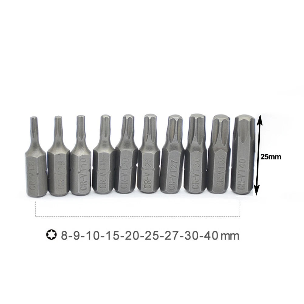 10pcs Torx Screw Driver Bits Set for Automotive Repairs