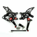 Aluminum Rearsets Footpegs Pedals for Aprilia RSV4 1000 (2009–2012) Black T9