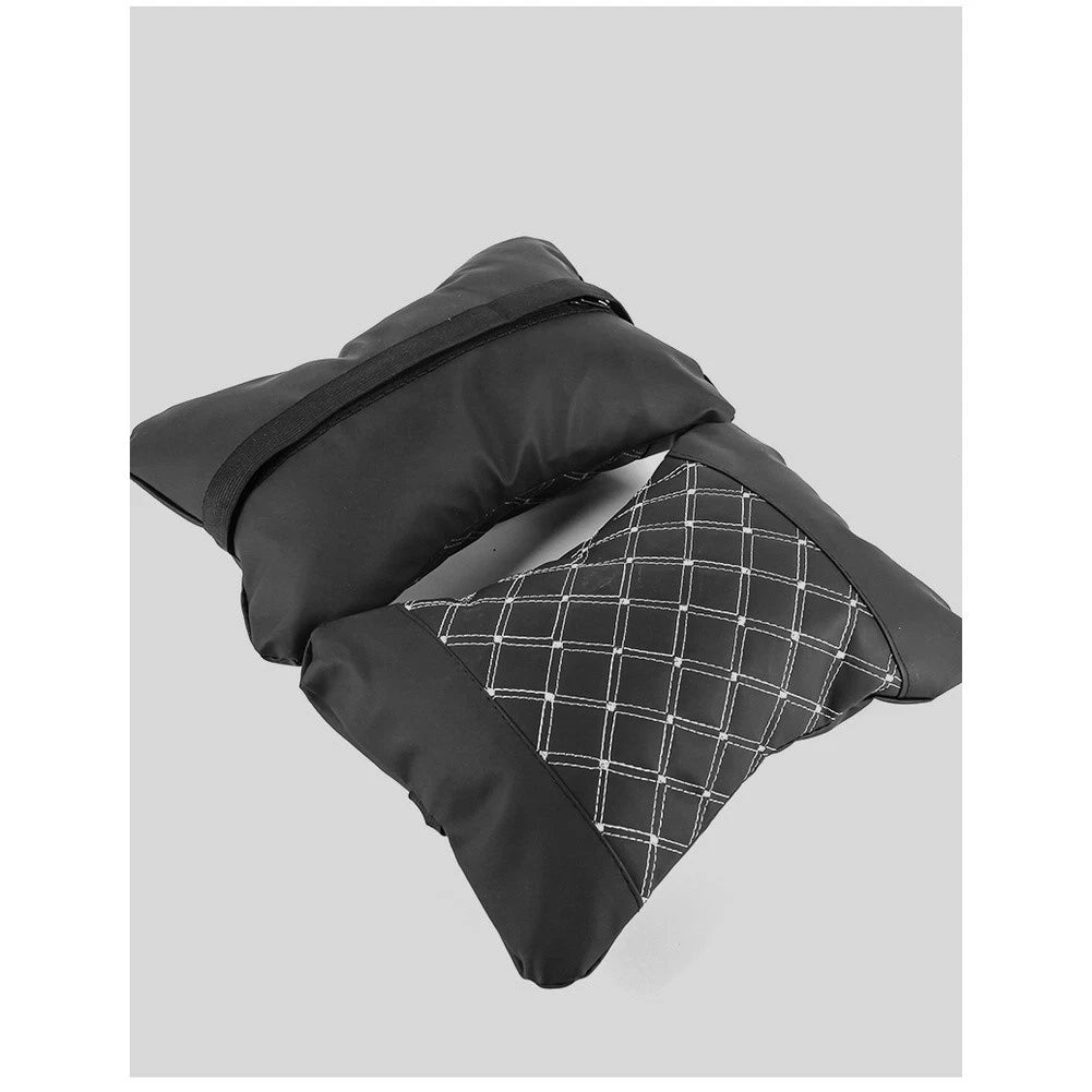 Frosted Leather Neck Pillow for Car (Ergonomic Design)