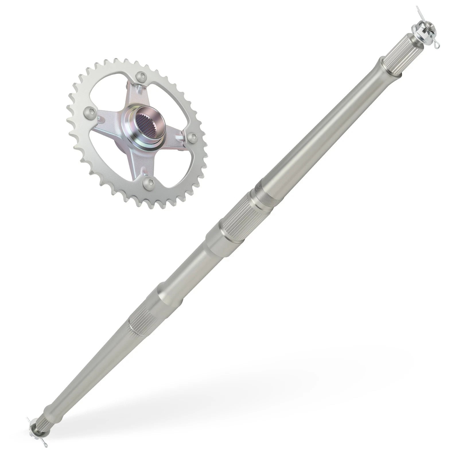 Rear Axle Shaft Kit w/ Collar Sprocket Hub for Yamaha YFZ450 (2004–2005)