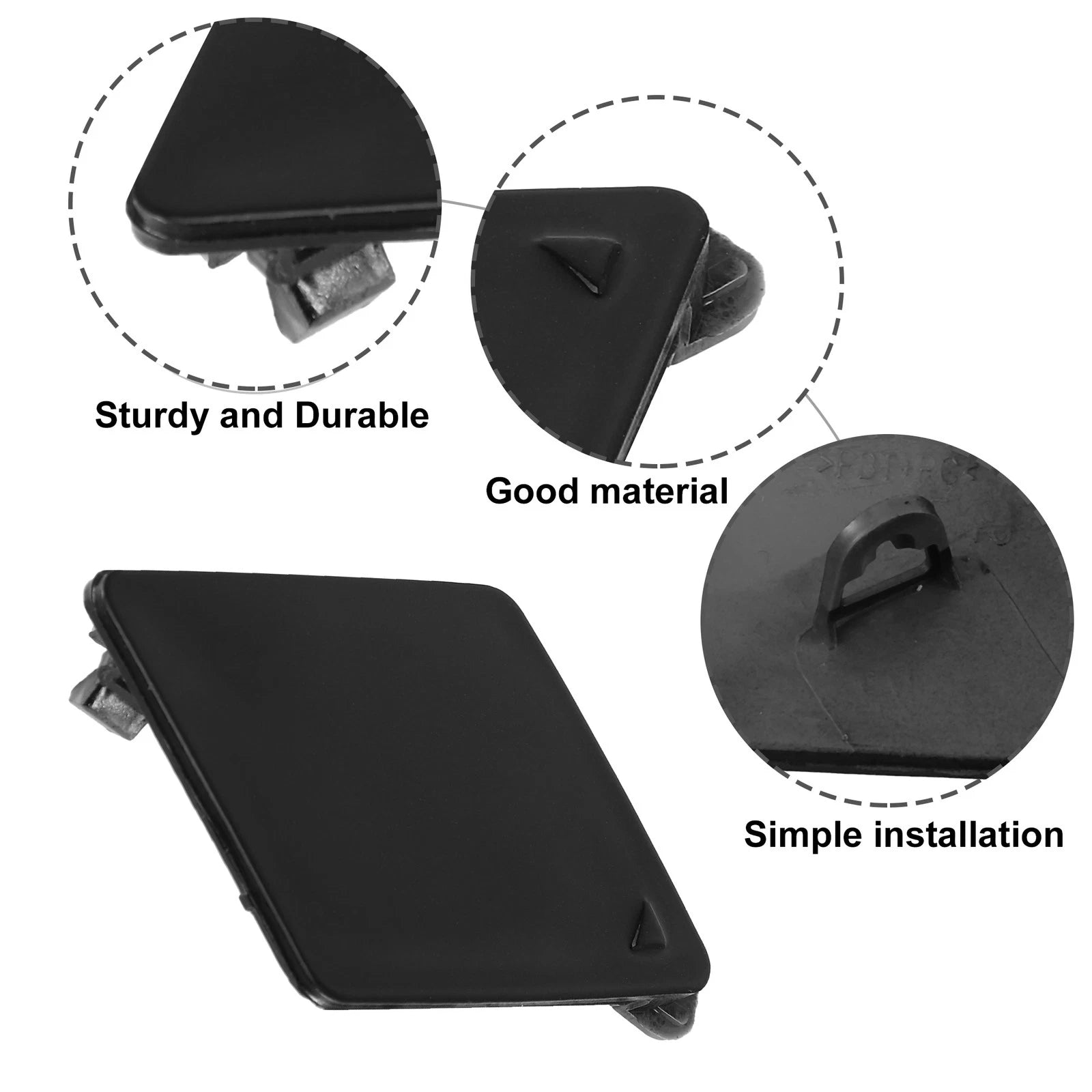 Front Right Tow Hook Cover Cap Replacement for BMW 550i (2011–2016)