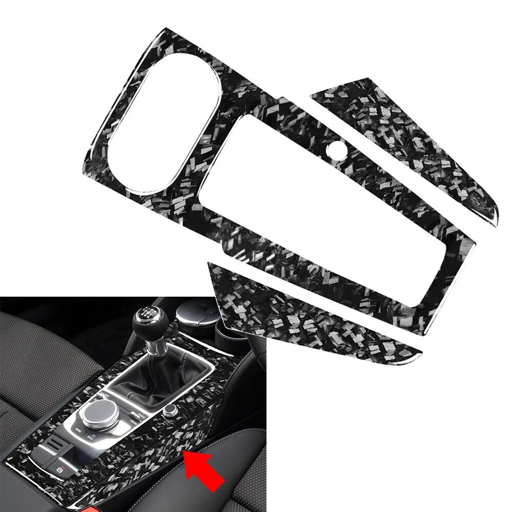 3pcs Center Console Gear Shift Panel Cover Trim for Audi A3 S3 RS3 (2013–2020)