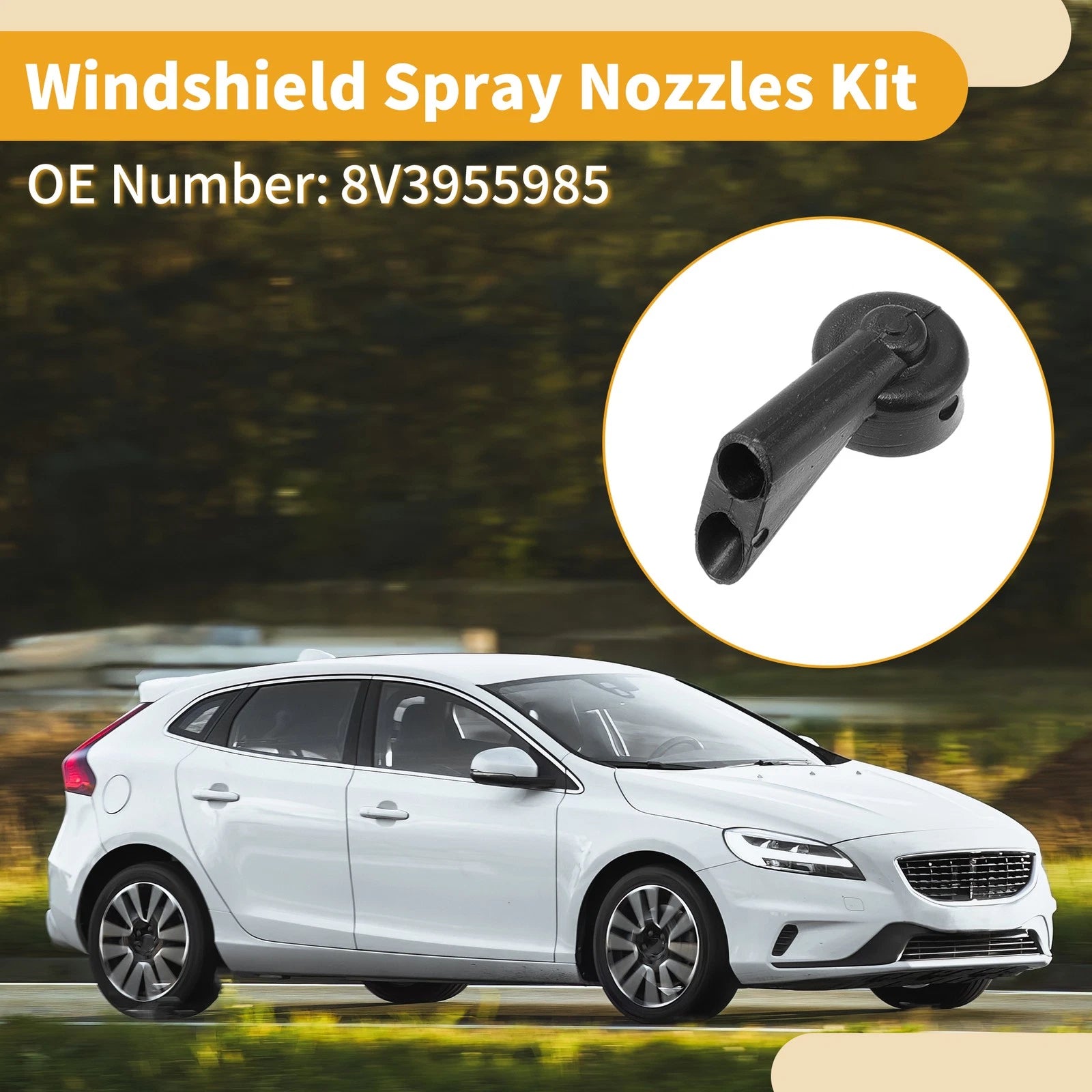 Windshield Washer Nozzle Kit for Audi A3 (2013–2020)