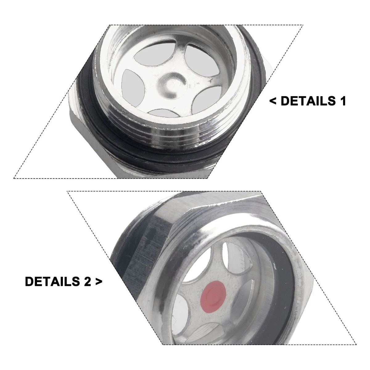 Aluminum Oil Level Mirror for Various Applications (Easy Maintenance)