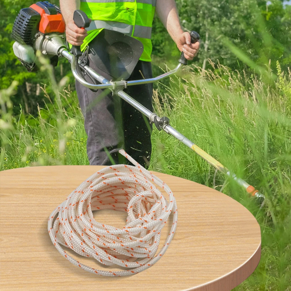 5m x 3mm Nylon Pull Starter Recoil Cord for Lawnmower Chainsaws