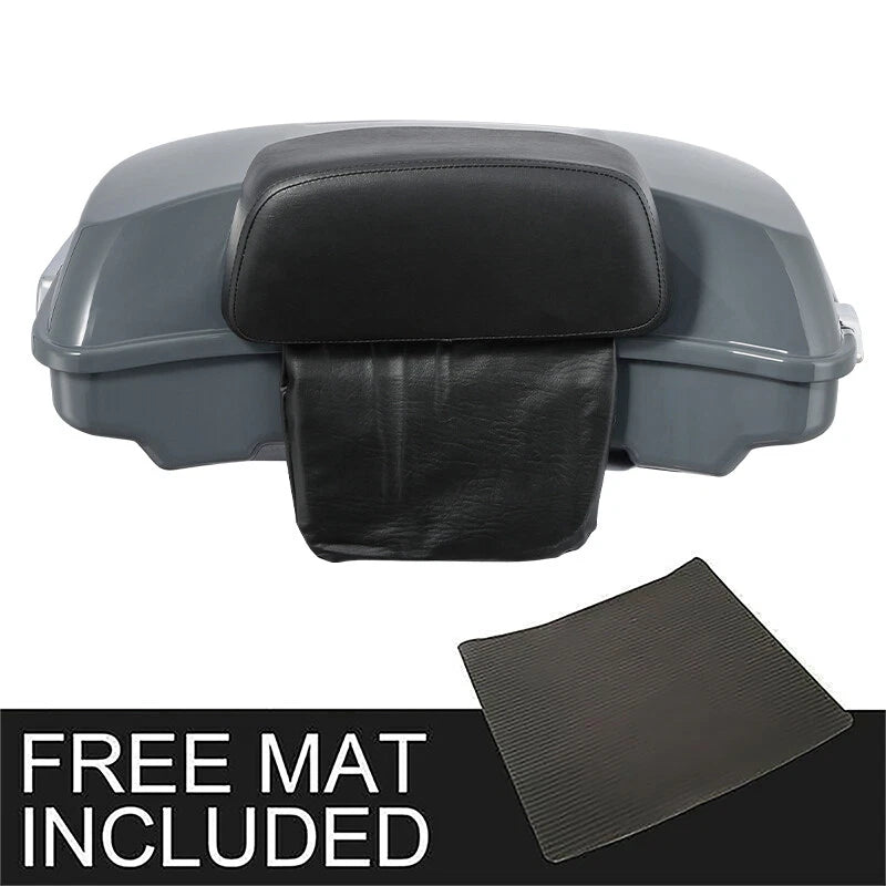 Razor Trunk Backrest for Harley Touring (2009–2013) Gunship Gray