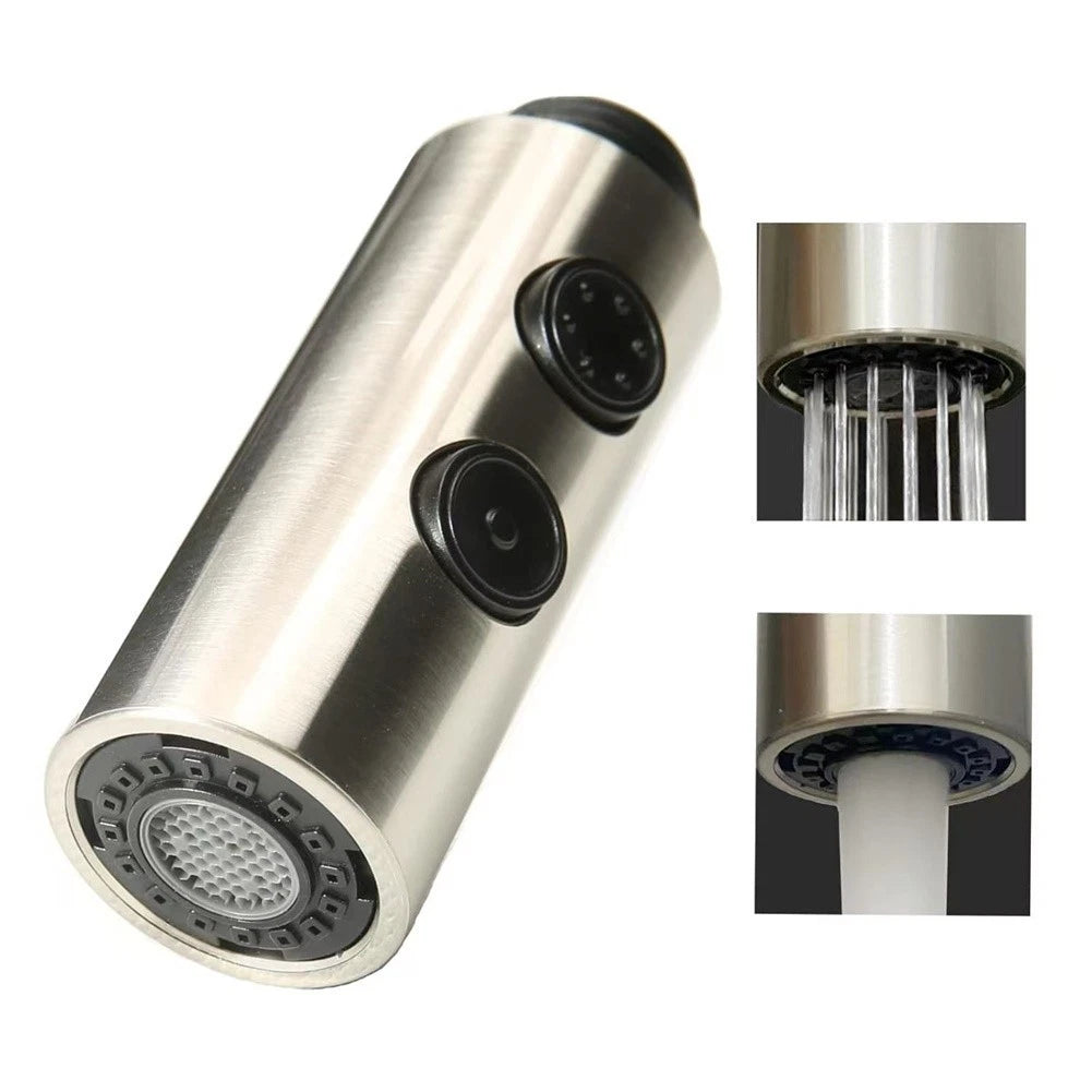 Water Saving Pull Out Faucet Head Replacement with Dual Spray for