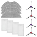 Mop Cloths, Side Brushes, Filter Pack for Eureka E20 Plus (Compatible)