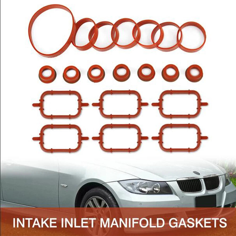 Intake Inlet Manifold Gasket Kit for BMW X3 E83 X5 E53 X6 E71 E72 (2004–2010)