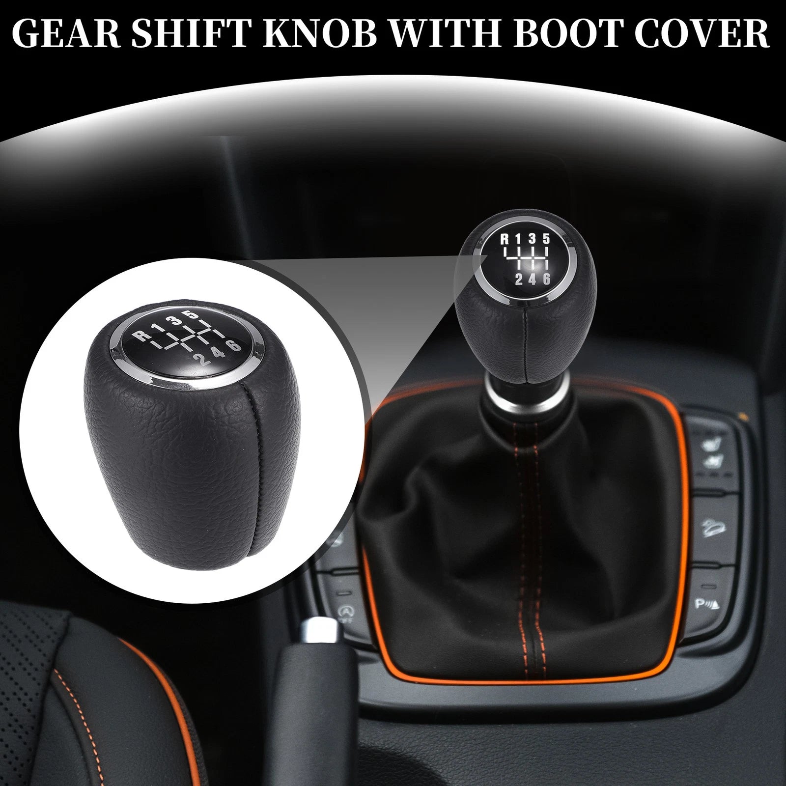6 Speed Manual Shifter Knob Replacement for Chevrolet Cruze (2008–2012)