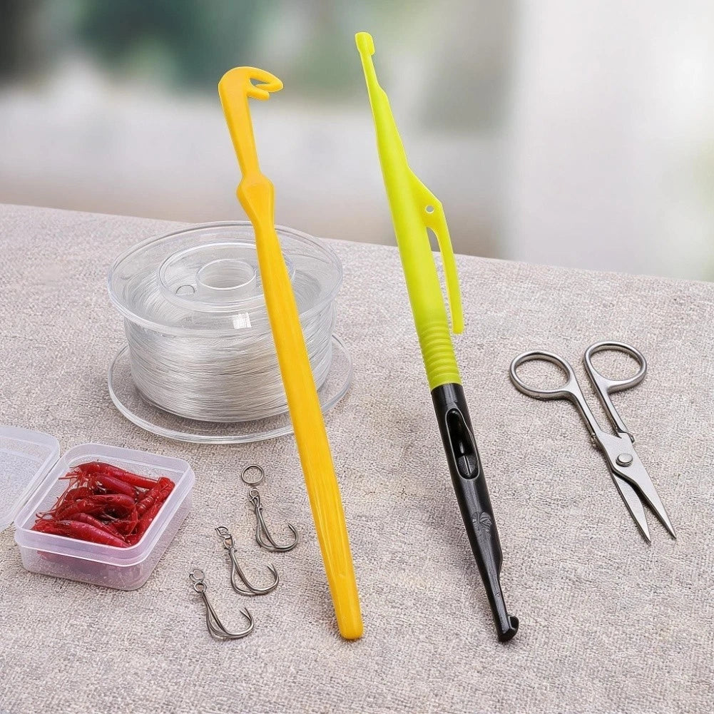 2X Plastic Fishing Accessory Kit Hook Remover with Bait Needle (16cm)