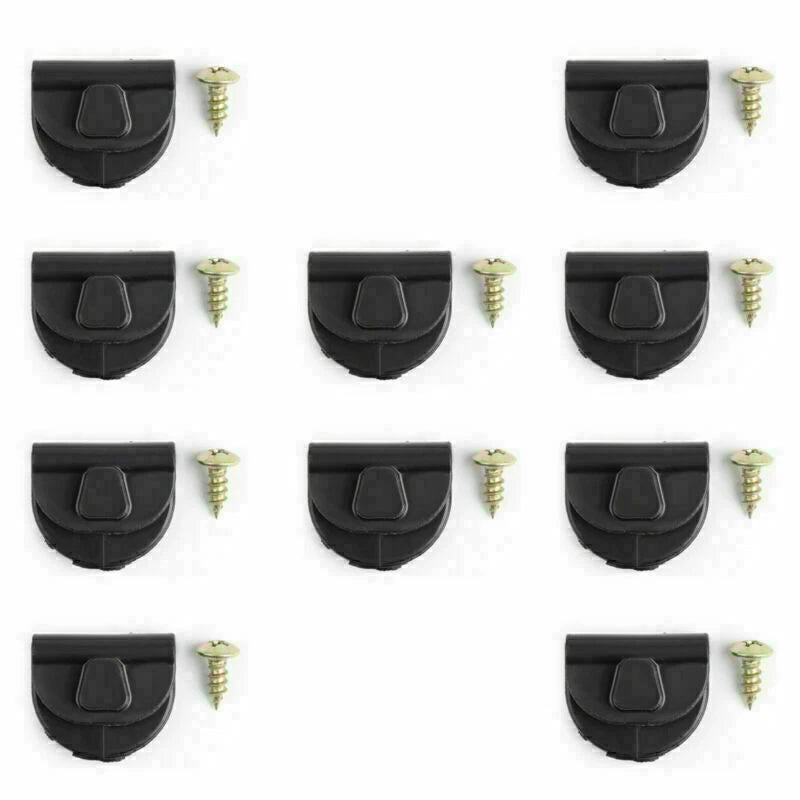 10pcs Battery Left Side Cover Clip + Screw for Sportster XL883 1200 (2004–2018)