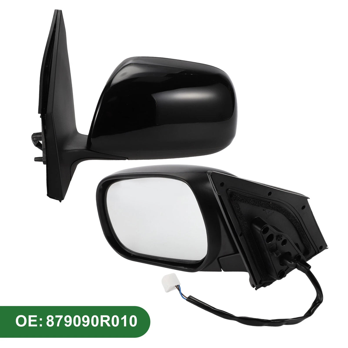 Left Side Door Mirror for Toyota RAV4 (2019–2023) Manual Folding Gloss Black