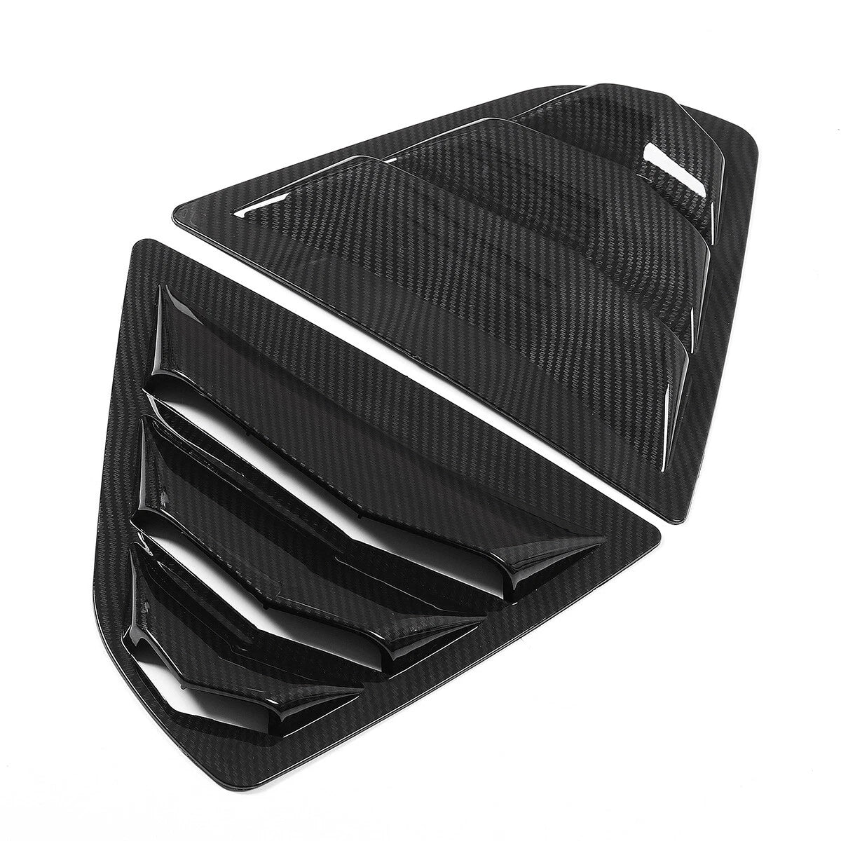 Carbon Fiber Look Rear Side Window Louvers for Toyota Camry (2018–2024)