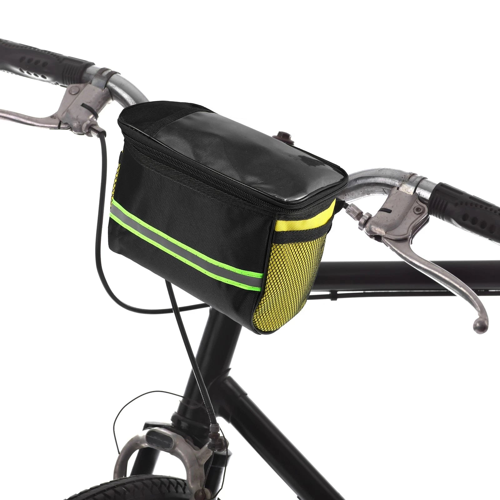 Bike Handlebar Bag with Touch Screen Holder for Universal Cycling Storage