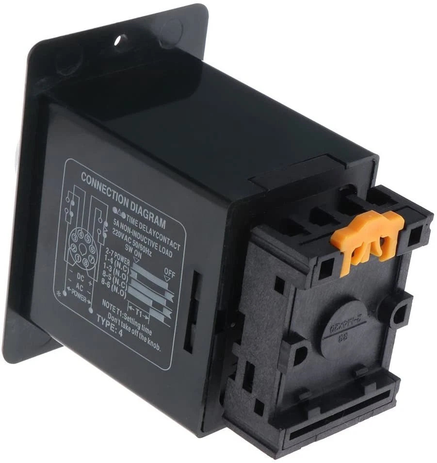 DIN Rail Compatible Time Relay AH2Y with Fast Installation Options