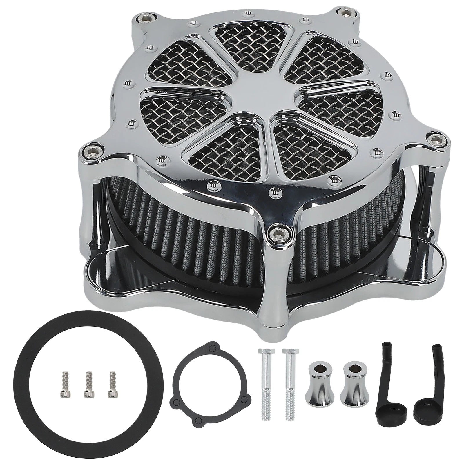 Air Intake Filter System for Harley Davidson Dyna Softail (2000–2017) Complete Kit