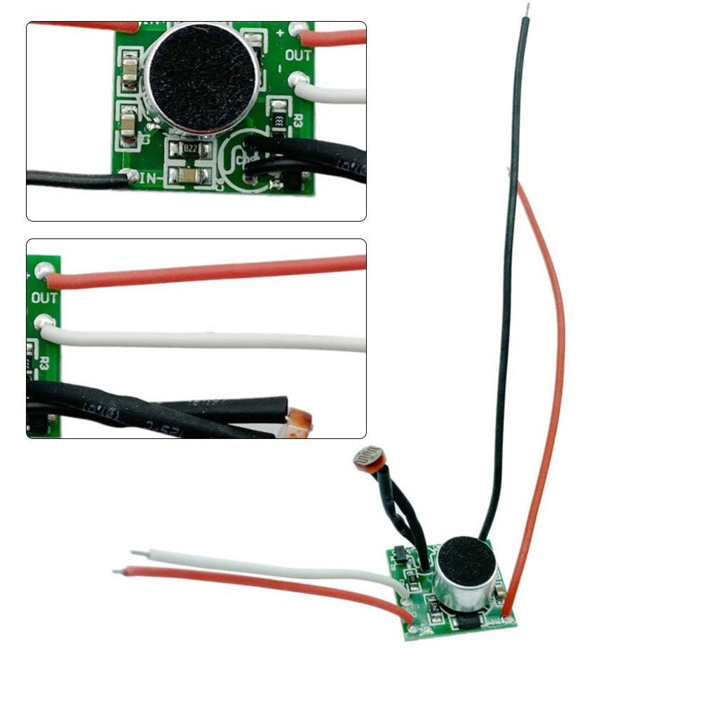 Control Board with Sound and Light Features for Small Motors (3V–30V)