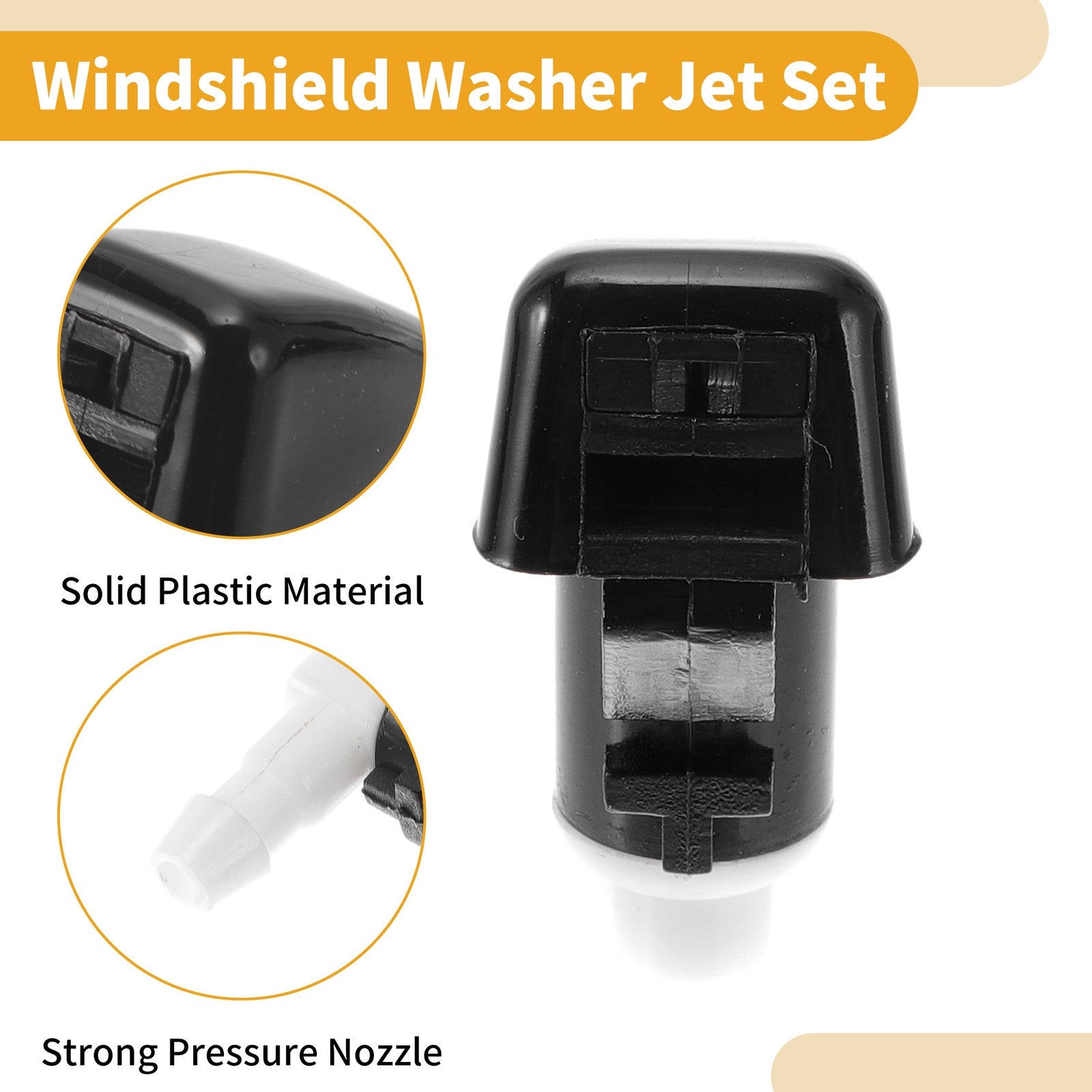 Windshield Washer Nozzle Kit Replacement for Chevrolet Malibu (2008–2012)