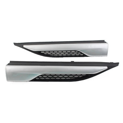 2X Front Fender Side Upper Grill for Land Rover Range Rover Evoque (2012–2019) Silver