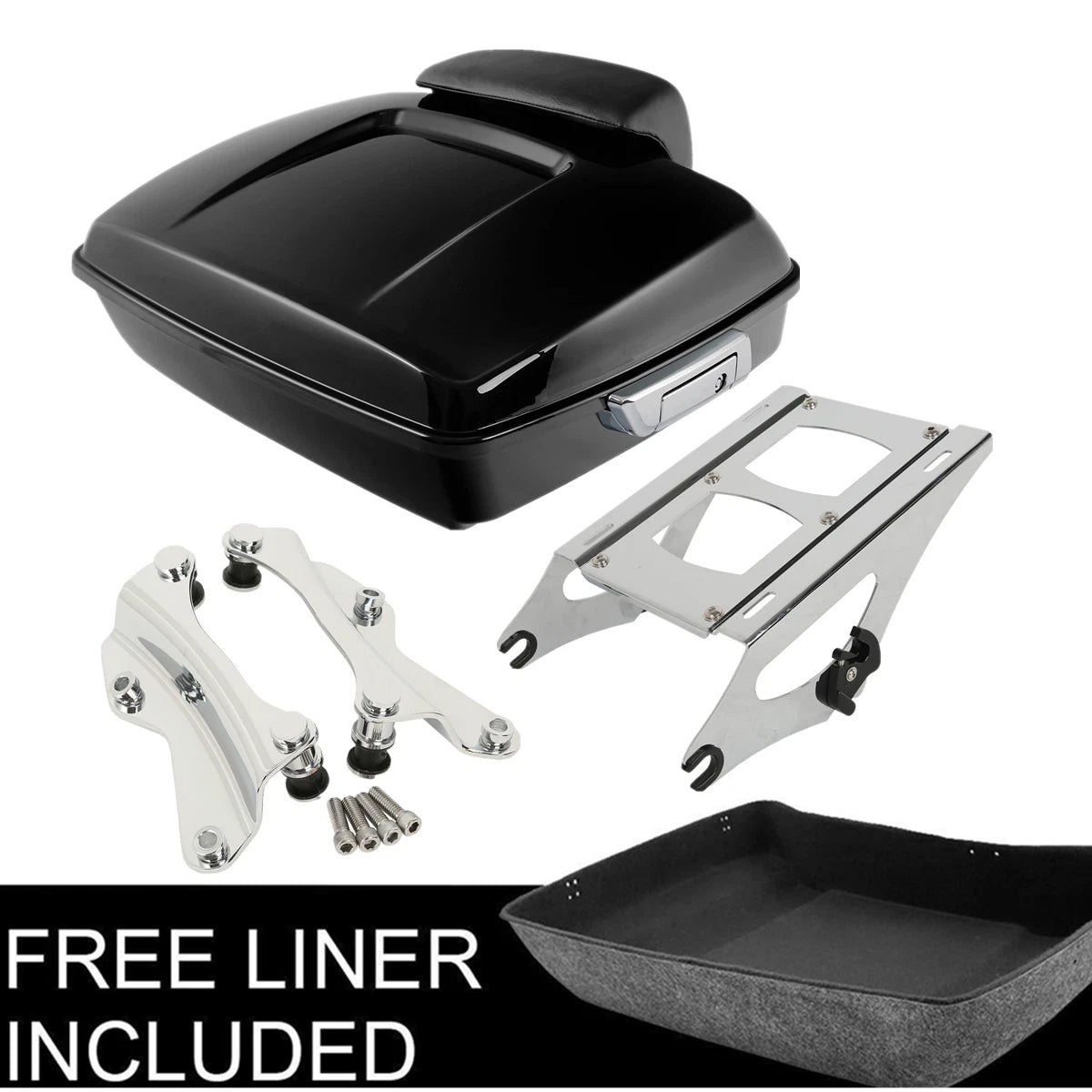 Chopped Trunk Pad Rack for Harley Touring Road Glide (2014–Present)