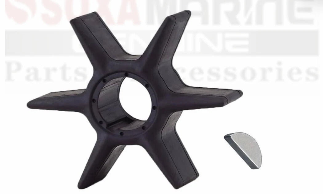 5pcs Water Pump Impeller with Key for Yamaha Mariner Outboard (6CE-44352-00)