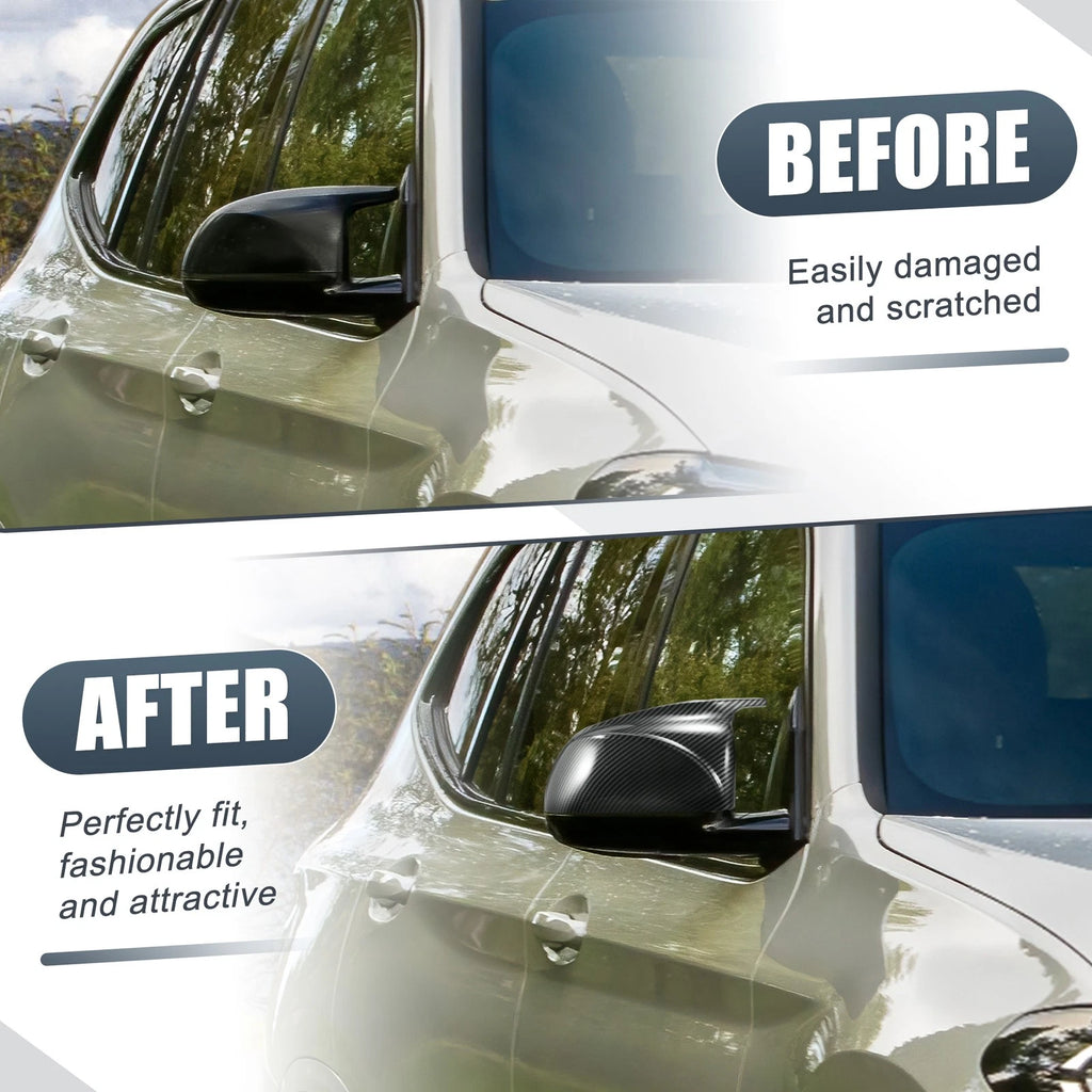 Rearview Mirror Cover Cap Replacement for BMW X3 X4 X5 X6 (2018–2024)