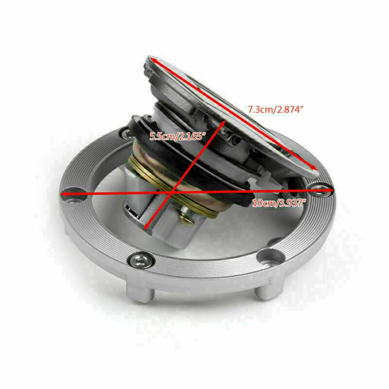 Gas Fuel Tank Cap for Kawasaki Ninja 125 (2019–2020), Ninja 250R, 300 - 51049-5009 N