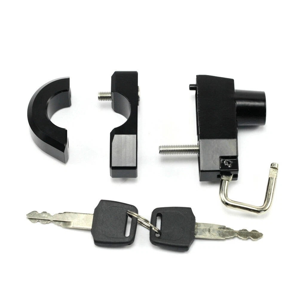 25mm CNC Handlebar Helmet Lock w/Keys for Harley-Davidson XL 883 1200 (2004–2023)