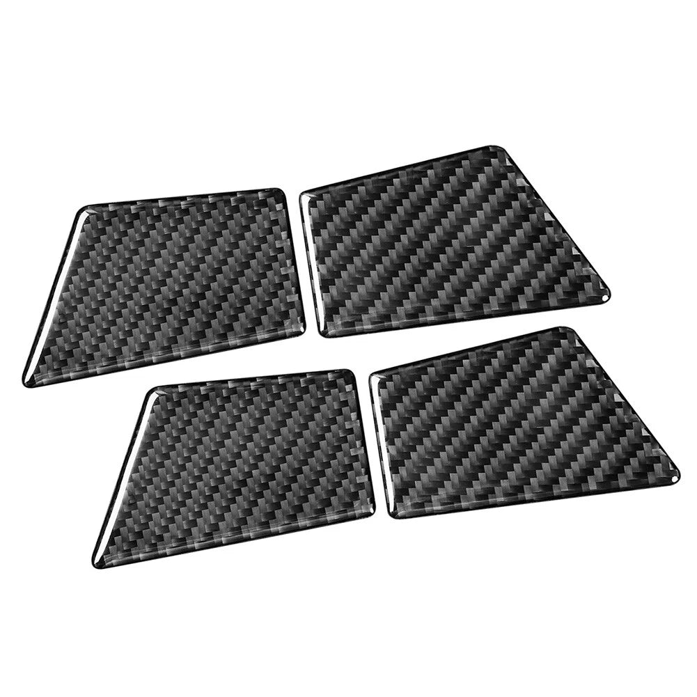 4X Door Handle Bowl Panel Cover Trim for Ford Mondeo (2013–2019) Carbon Fiber Black