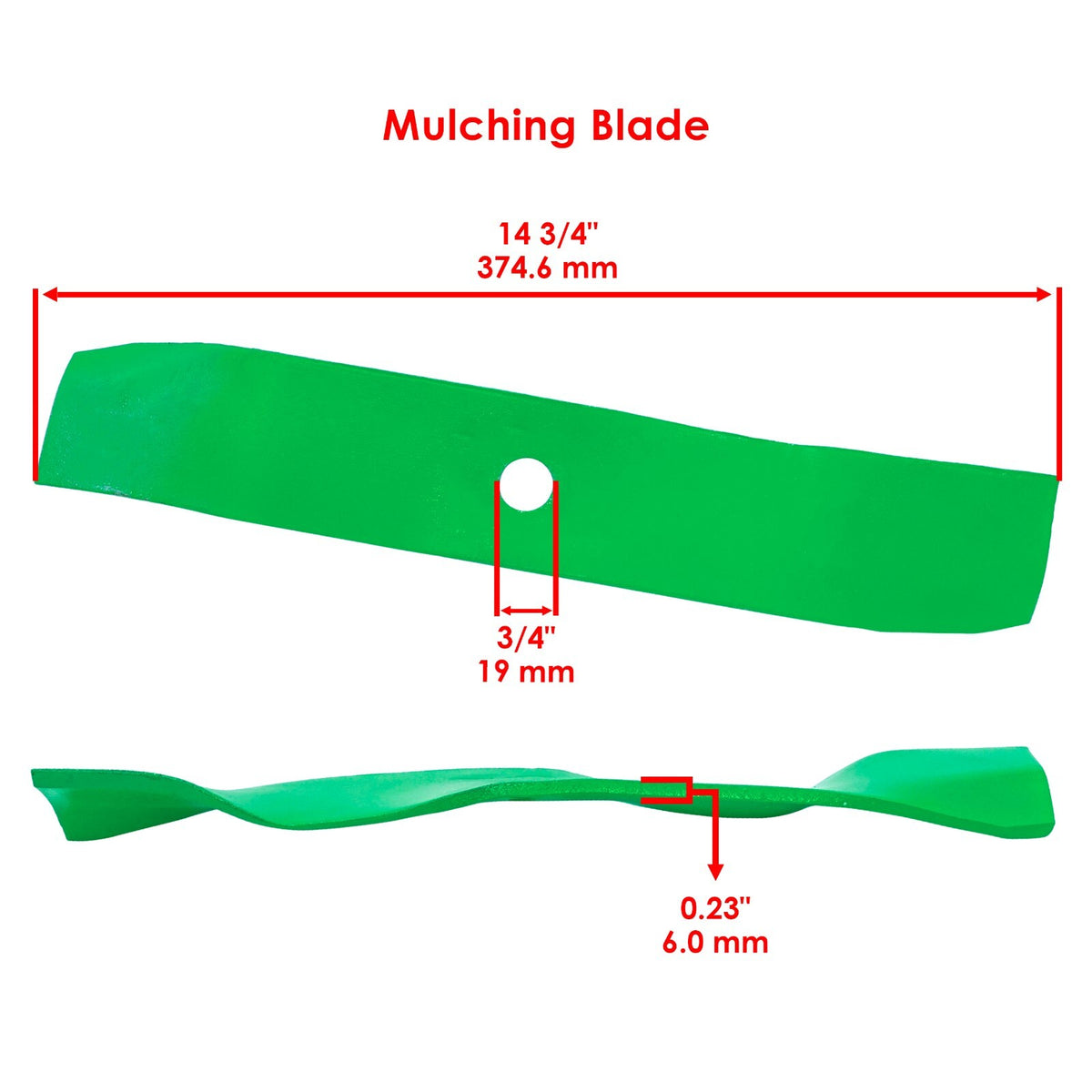 Mulching Blade Replacement for Cub Cadet 1529 LT1022 LT1045 (2005–2015)