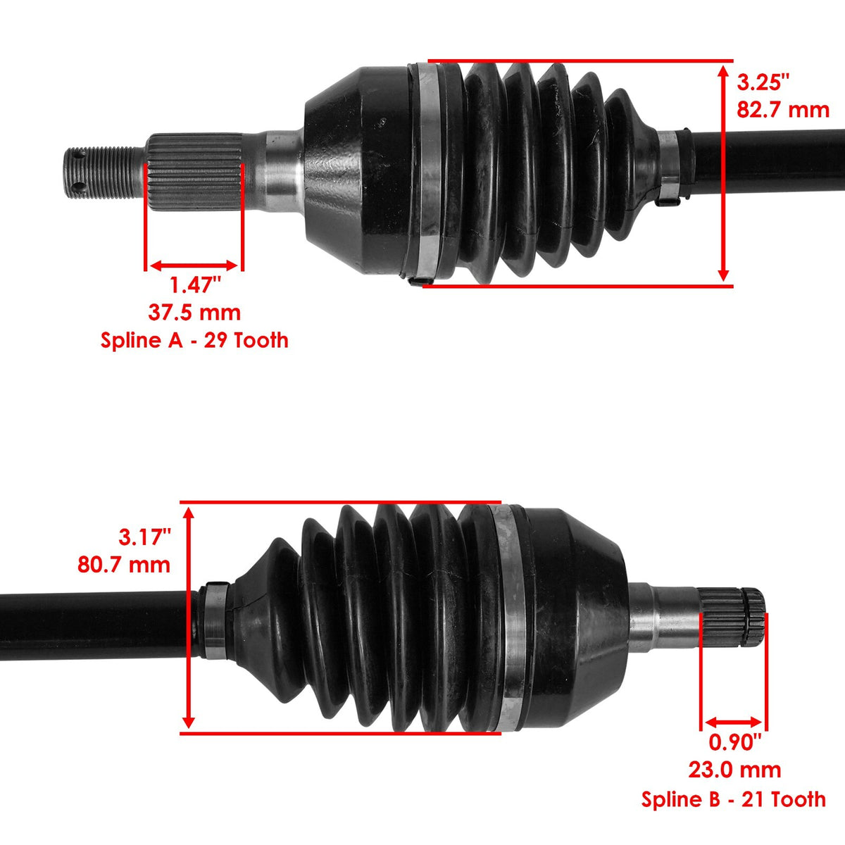 CV Joint Axle Front Right Replacement for Can Am Maverick X3 Max Turbo R (2018–2020)