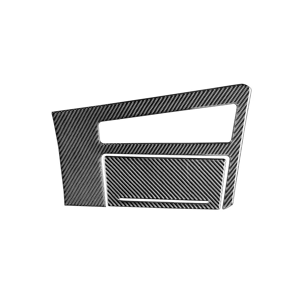 Center Console Carbon Fiber Shifter Trim Panel for Audi A6 A7 (2019–2024)