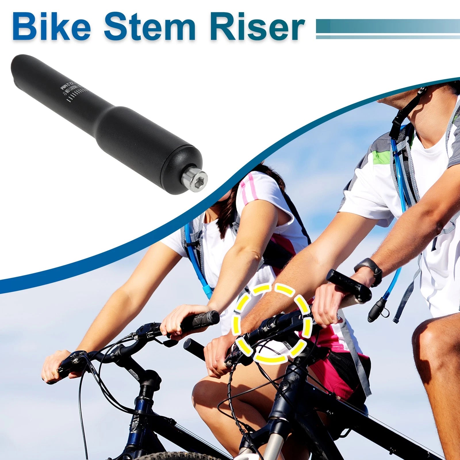 Stem Riser for 28.6mm Handlebar Telescopic Handlebar Extender Iron