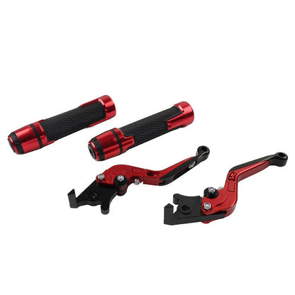 Set of 2 Red Extendable Brake Clutch Levers for Suzuki GSXR600/750