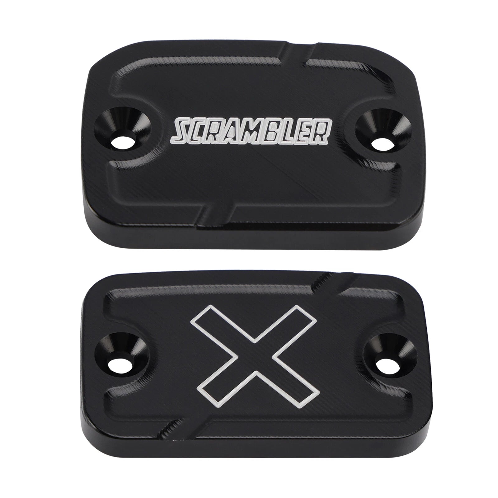 Black Front Brake & Clutch Reservoir Cap for Ducati Scrambler 800 1100 (2015–2025)