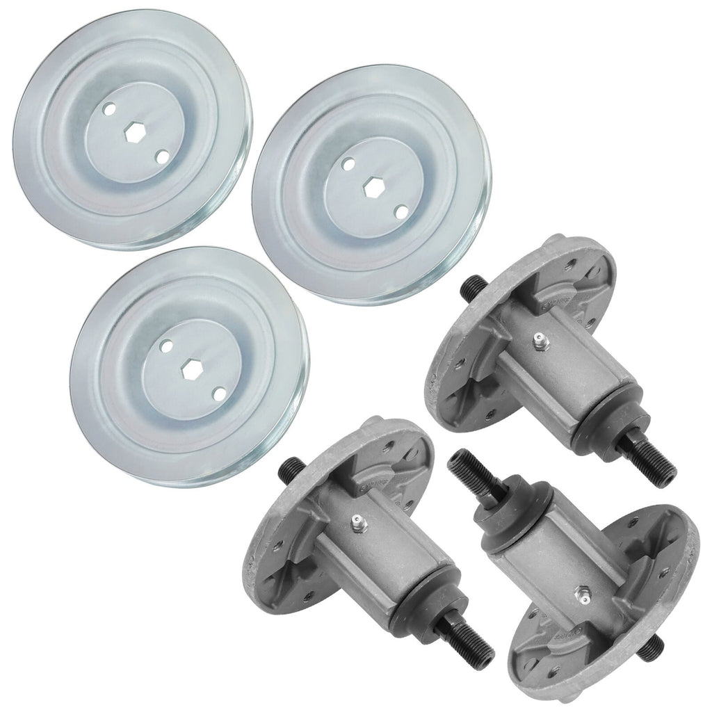 Deck Spindle and Pulley Replacement for John Deere 190C D170 E180 (54 in) (2010–2015)