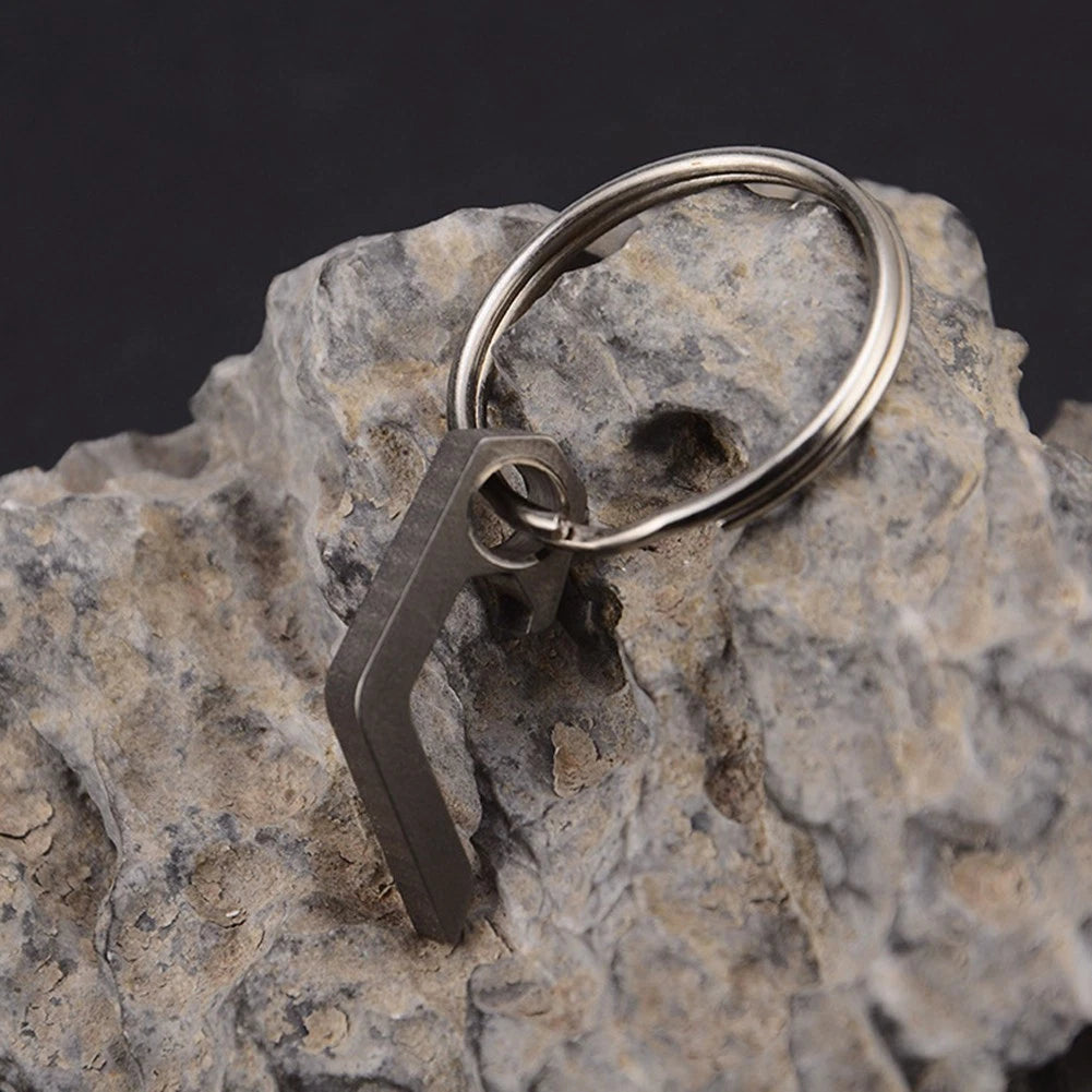 Outdoor multifunctional keychain bottle opener for versatile use