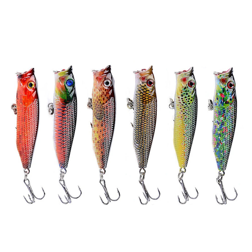 6PCS Floating Fishing Lures for Universal Use (6.0g/6.5cm)